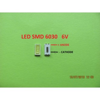LED LAMP 6030 SMD Lamp Beads 6.0-6.6V 80mA 0.5 watts for Sony/Toshiba LED TV Backlight Strip Bar