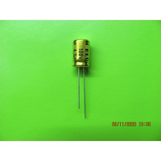 100V 4.7UF (NP) ELECTROLYTIC RADIAL LED CAPACITOR