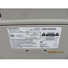 SONY XBR-65X930E P/N: 1-982-136-21 BUTTON BOARD