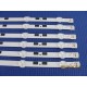 SAMSUNG UN58H5202AFXZC P/N: LM41-00091F + LM41-00091G LED STRIP BACKLIGHT (KIT NEW)