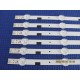 SAMSUNG UN58H5202AFXZC P/N: LM41-00091F + LM41-00091G LED STRIP BACKLIGHT (KIT NEW)