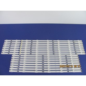 SAMSUNG UN65MU6100GXZB P/N: LM41-00121F + LM41-00121E LEDS STRIP BACKLIGHT CODE: ATVSS6502 (KIT NEW)