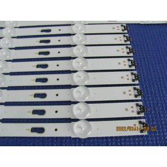 SAMSUNG UN65KU630DFXZA P/N: LM41-00121F + LM41-00121E LEDS STRIP BACKLIGHT CODE: ATVSS6502 (KIT NEW)