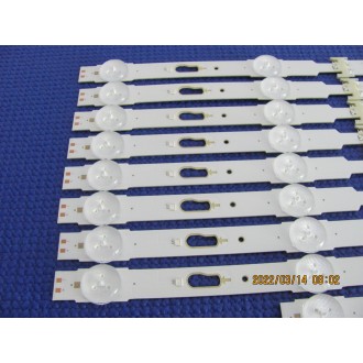 SAMSUNG UN65KU6300FXZA P/N: LM41-00121F + LM41-00121E LEDS STRIP BACKLIGHT CODE: ATVSS6502 (KIT NEW)