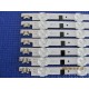 SAMSUNG UN40F5000AGXZB P/N: D2GE-400SCA-R3 + 2DGE-400SCB-R3 LED STRIP BACKLIGHT CODE: SS4002 (KIT NEW)