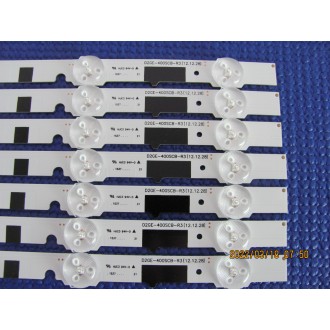 SAMSUNG UN40F6800AGXZB P/N: D2GE-400SCA-R3 + 2DGE-400SCB-R3 LED STRIP BACKLIGHT CODE: SS4002 (KIT NEW)