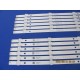 TOSHIBA 55L421U 55L310U 55L621U P/N: 4708-K550WD-A3213K21 Rev: B TYPE.B LED STRIP BACKLIGHT KIT NEW