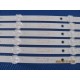 TOSHIBA 55L421U 55L310U 55L621U P/N: 4708-K550WD-A3213K21 Rev: B TYPE.B LED STRIP BACKLIGHT KIT NEW