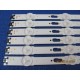 SAMSUNG UN50JU6500 UN50MU6300FXZA P/N: V5DU-500DCA-R1 + V5DU-500DCB-R1 LED STRIP BACKLIGHT KIT NEW