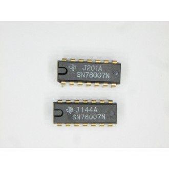 SN76007N: IC Encapsulation:DIP-14.2.5-WATT POWER AMPLIFIER