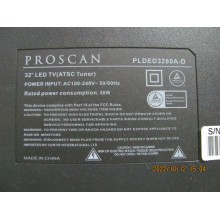PROSCAN PLDED3280A-D P/N: CV3393BH-P32 POWER SUPPLY MAIN BOARD