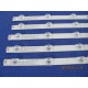 HISENSE 55H8E 55H9E 55H8608 (6 VOLT) IC-A-CNDN55D975 MHM27N123WKK7 1190188 B1 LED STRIP BACKLIGHT KIT NEW (NON VÉRIFIÉ)