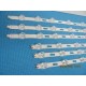 SAMSUNG UN65DU7100F JL.650J1330-408AL-M_V12 + JL.650J1330-408AR-M_V12 LED STRIP BACKLIGHT KIT NEW