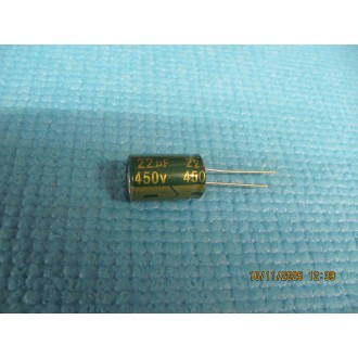 33UF 450V ELECTROLYTIC RADIAL CAPACITOR 105