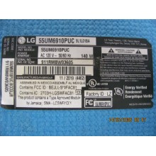 LG 55UM6910PUC 9L1L01BA KIT DE REPARATION(MICHEL)