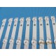 TOSHIBA 43L621U K430WDR A1 4708-K43WDR-A1213K11 LED STRIP BACKLIGHT KIT NEW