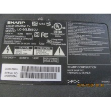 SHARP LC-60LE660U KIT DE REPARATION(ÉCRAN HLH) PRENDE Y SE APAGA