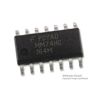 MM74HC164M IC, 8BIT SIPO SHIFT REGISTER, SOIC-14