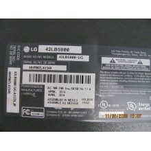 LG 42LB5800 EAX65423701 (1.9) EAX65610206 (1.0) KIT DE RÉPARATION (TODO OK)