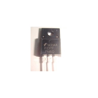 FCPF7N60 MOSFET N-Channel SuperFET® MOSFET 600 V, 7 A, 600 mΩ